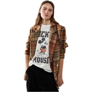 Free People The Mari Plaid Blazer Jacket Wool
Plaid Coat Wheat